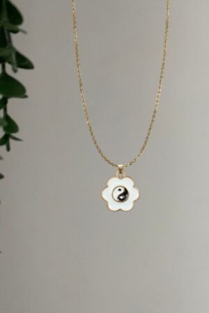 Çelik Yinyang Kolye
